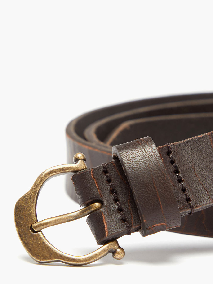 Giglio creased-leather belt
