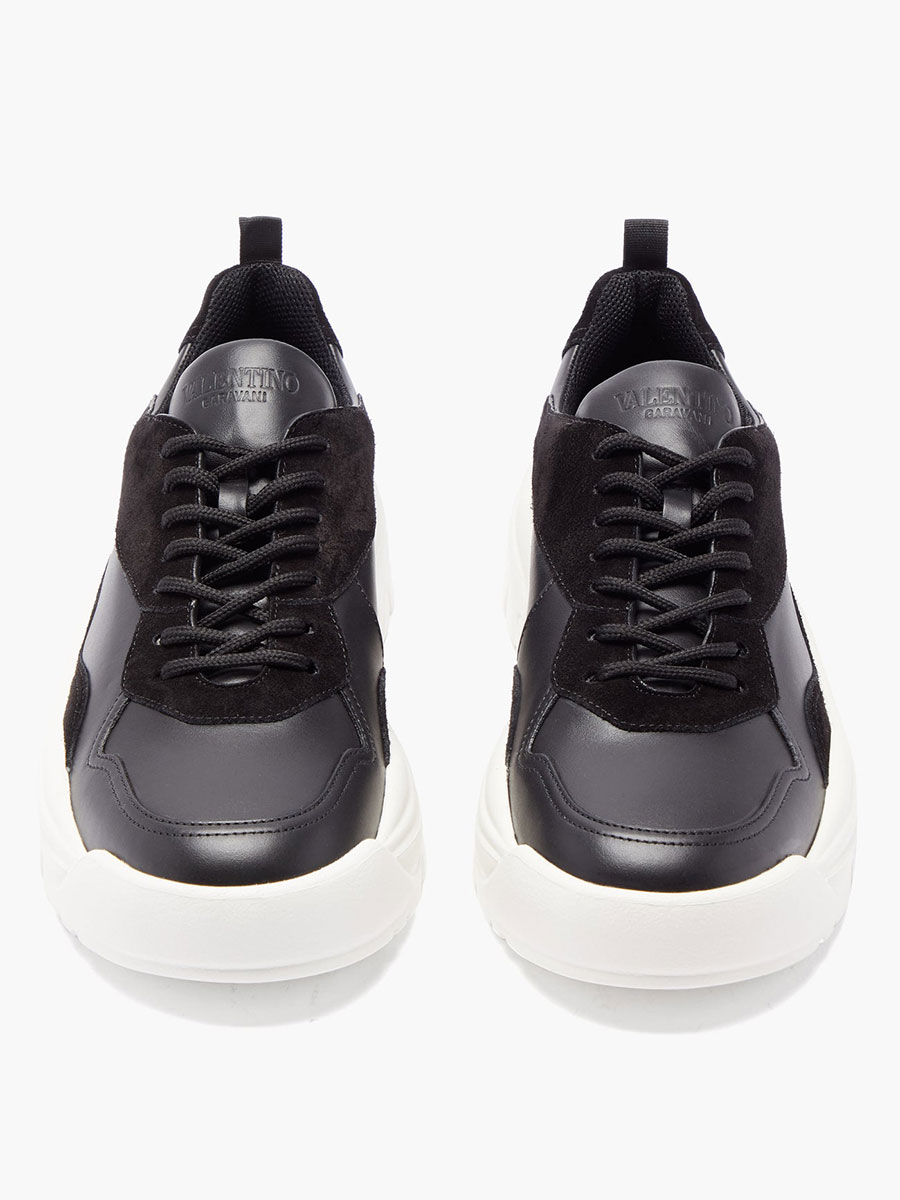 Gumboy logo-print suede trainers